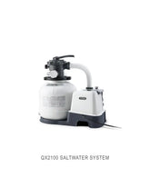 QX2100 Krystal Clear Sand Filter Pump & Saltwater Pool Chlorine System - 8,500 Gal