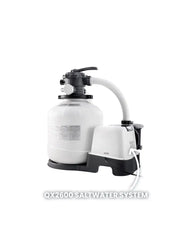 QX2600 Krystal Clear Sand Filter Pump & Saltwater Pool Chlorine System - 15,000 Gal