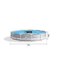 Prism Frame™ 12' x 30" Above Ground Pool with Filter Pump