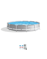 Prism Frame™ 12' x 30" Above Ground Pool with Filter Pump