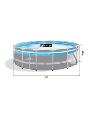 Clearview Prism Frame 16' x 48" Above Ground Pool Set