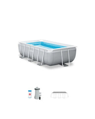 Prism Frame 9.8' X 5.7' X 31.2" Above Ground Premium Pool Set