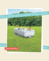 Prism Frame 9.8' X 5.7' X 31.2" Above Ground Premium Pool Set