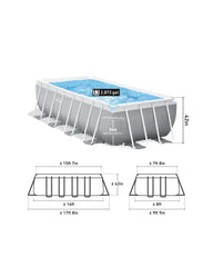Prism Frame 16' x 8' x 42" Rectangular Above Ground Pool Set