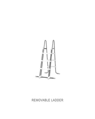 Deluxe Pool Ladder with Removable Steps for 42in & 36in Depth Pools