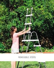 Deluxe Pool Ladder with Removable Steps for 48in Depth Pools