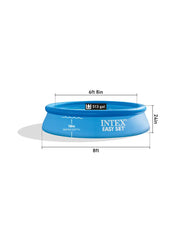 Easy Set® 8' x 24" Inflatable Pool with Filter Pump