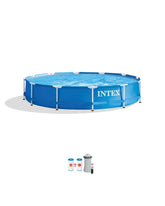 Metal Frame 12' x 30" Above Ground Pool with Filter Pump