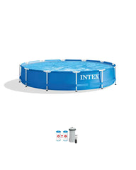 Metal Frame 12' x 30" Above Ground Pool with Filter Pump