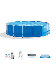Metal Frame 15' x 48" Above Ground Pool with Filter Pump