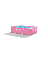 Pink Rectangular Frame Above Ground Pool - 2.2M x 1.5M x 0.6M