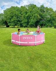 Pink Metal Frame Above Ground Pool - 8' x 30"