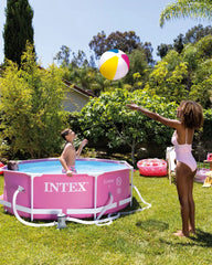 Pink Metal Frame Above Ground Pool - 8' x 30"