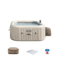 PureSpa™ Chevron Deluxe Inflatable Hot Tub Set - 4 Person