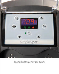 SimpleSpa Bubble Massage Inflatable Hot Tub -- 4 Person