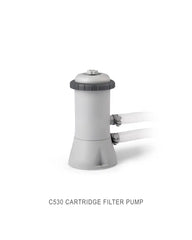 C530 Krystal Clear Cartridge Filter Pump, Grey - 530 GPH
