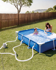 Rectangular Frame Pet Pool Set with Filter