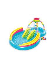 Rainbow Funnel Inflatable Play Center with Slide