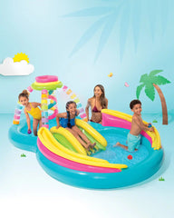 Rainbow Funnel Inflatable Play Center with Slide