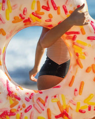 Sprinkle Donut Heart Inflatable Tube