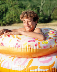 Sprinkle Donut Heart Inflatable Tube