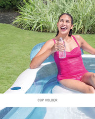Swim Center® Square Inflatable Family Lounge Pool