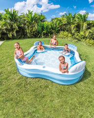 Swim Center® Square Inflatable Family Lounge Pool