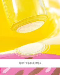 Yellow Kiddie Inflatable Pool Float with Sunshade