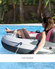 River Run® 2 Inflatable Floating Lake Tube - Blue Rapids