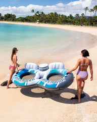 River Run® 2 Inflatable Floating Lake Tube - Blue Rapids