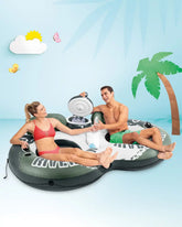 River Run® 2 Inflatable Floating Lake Tube - Green