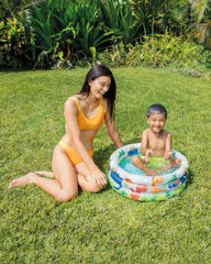 Dino Buddies 3-Ring Inflatable Kiddie Pool