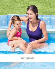 Swim Center® Round Inflatable Family Lounge Pool