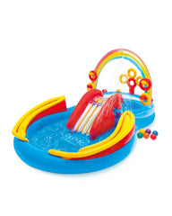 Rainbow Ring Inflatable Play Center with Slide