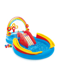 Rainbow Ring Inflatable Play Center with Slide