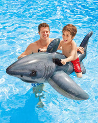 Great White Shark Ride-On Inflatable Pool Float