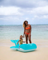 Blue Whale Ride-On Inflatable Pool Float