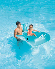 Blue Whale Ride-On Inflatable Pool Float