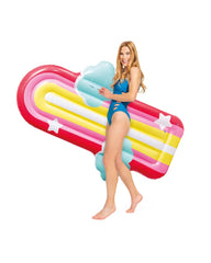 Rainbow Cloud Inflatable Pool Float