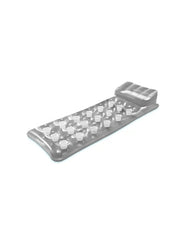 18-Pocket Suntanner Inflatable Floating Mat - Gray
