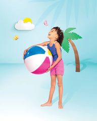 Glossy Panel Inflatable Beach Ball - 24"