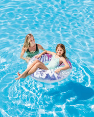 Clear Tropical Color Inflatable Pool Swim Tubes - Assortment