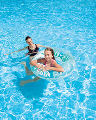 Clear Tropical Color Inflatable Pool Swim Tubes - Assortment