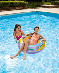 Swirly Whirly Inflatable Pool Swim Tubes - Assortment