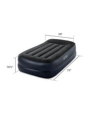Dura-Beam® Plus Pillow Rest Air Mattress 16.5" Twin with Built-In Electric Pump