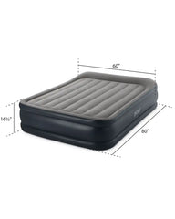 16.5" Twin Dura-Beam® Plus Deluxe Pillow Rest Air Mattress with Built-In Electric Pump