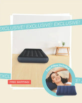 10" Twin Dura-Beam® Standard Pillow Rest Air Mattress Bundle with Free Pillow