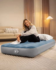 10in Twin Dura-Beam Prestige Downy Air Mattress with Rechargeable Pump