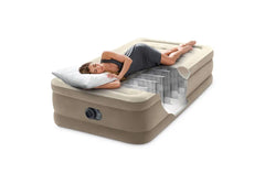 Dura-Beam® Deluxe Ultra Plush Air Mattress 18" Twin with Built-In Electric Pump