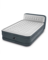 Dura-Beam® Deluxe Ultra Plush Headboard Air Mattress 18" Queen with Built-In Electric Pump